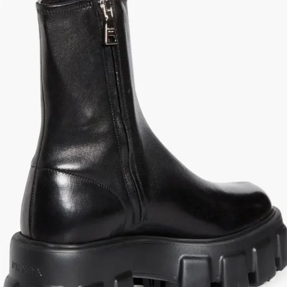 New Prada Monolith Lug Sole Boot 38.5 - Picture 3 of 7